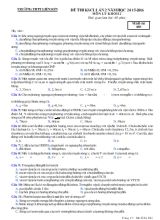Đề 4 thi khảo sát chất lượng lần 2 năm học 2015 - 2016 môn lý khối 12 thời gian làm bài 60 phút
